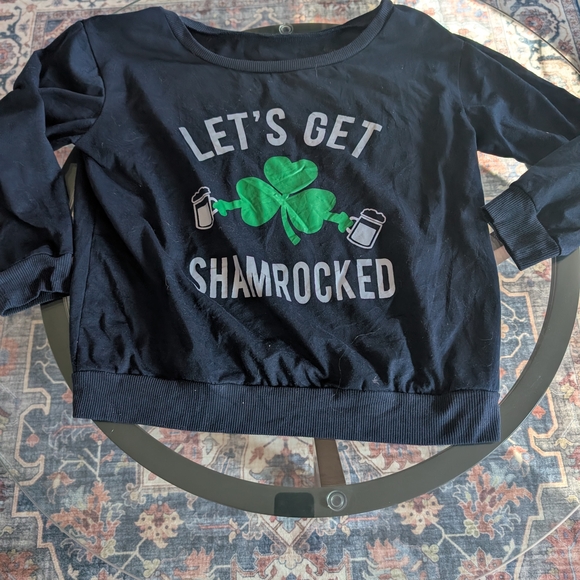 Let's Get Shamrocked Navy Tee - Picture 3 of 7